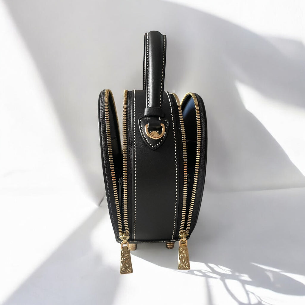 Intérieur du sac Nicky noir  – Maison La Reine