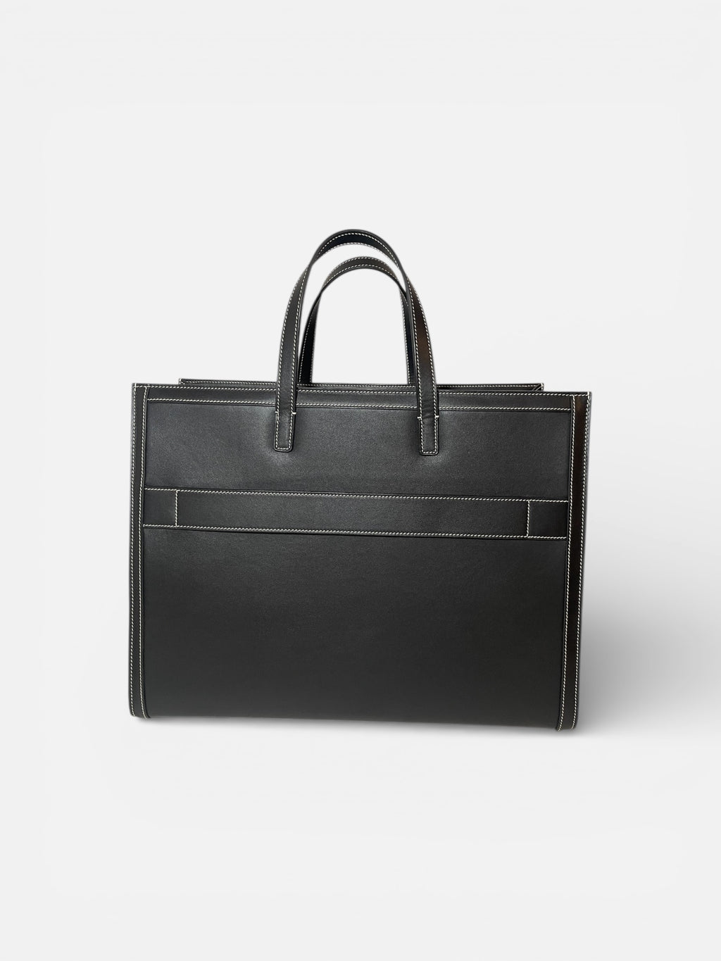 Vue arrière du sac FLORENCE noir au design structuré