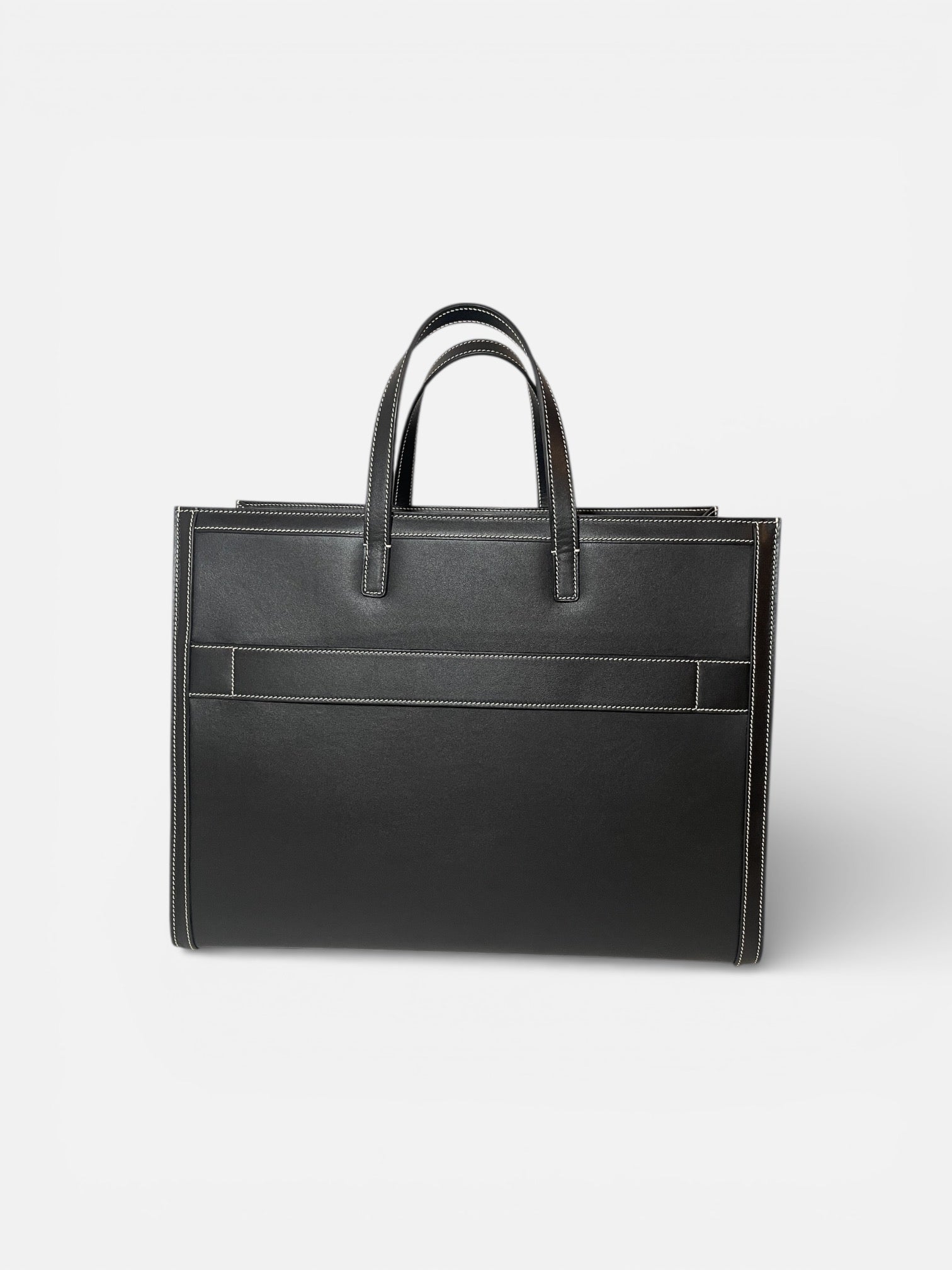 Vue arrière du sac FLORENCE noir au design structuré