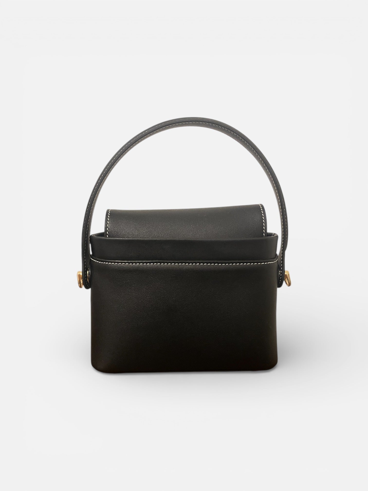 Vue arrière du sac ZURI noir au design structuré